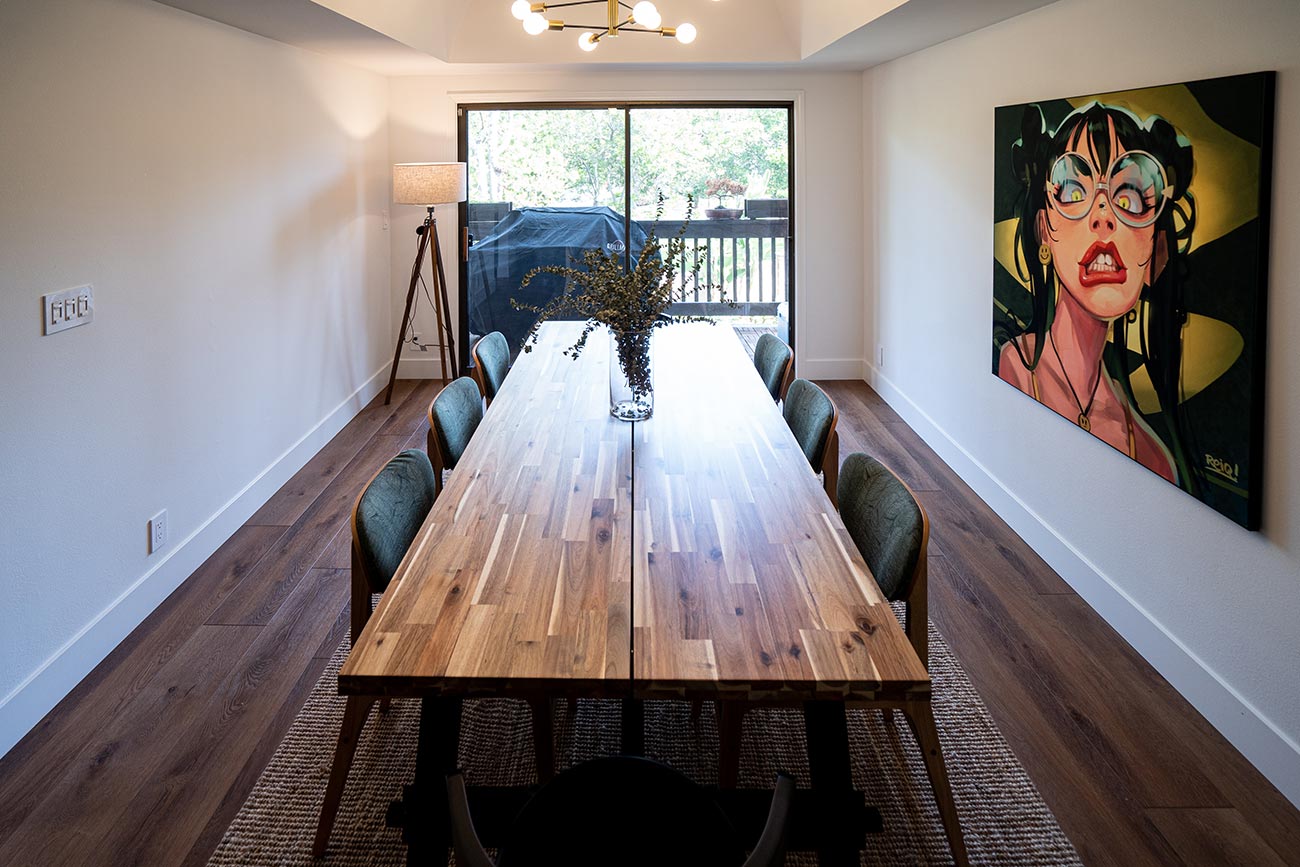 Condo remodel, dining room
