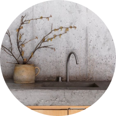 Concrete Backsplash