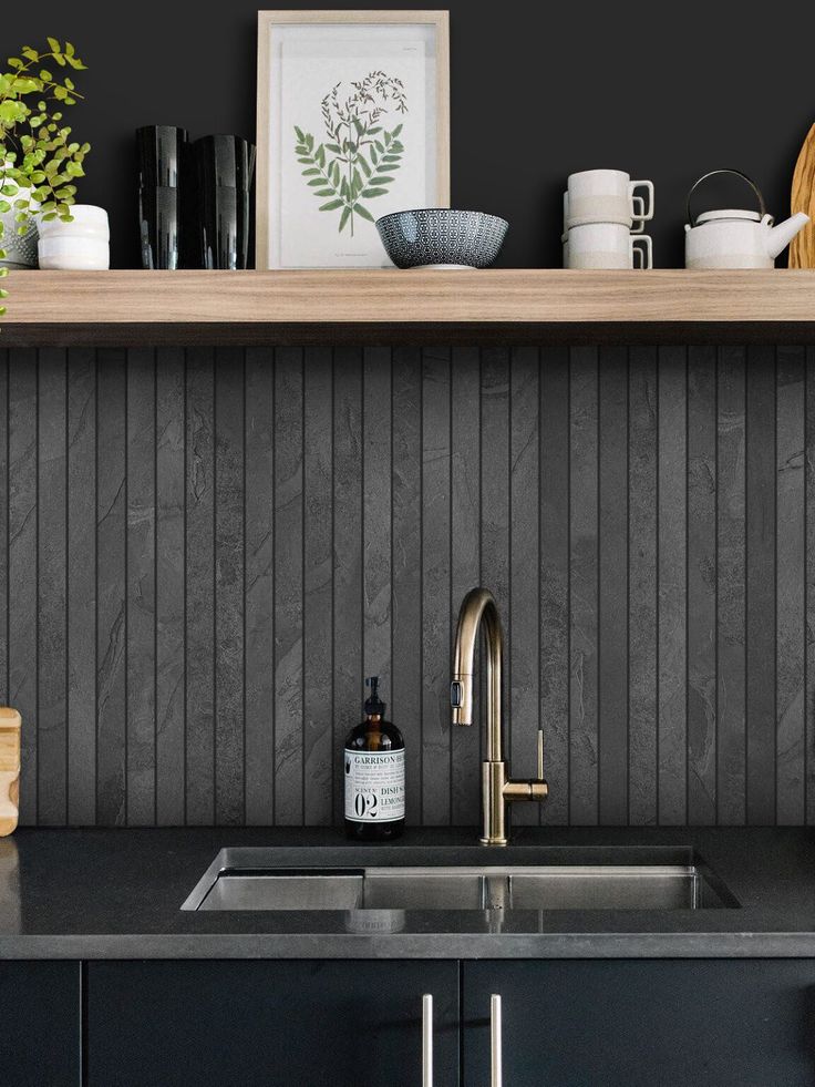 Slate Backsplash