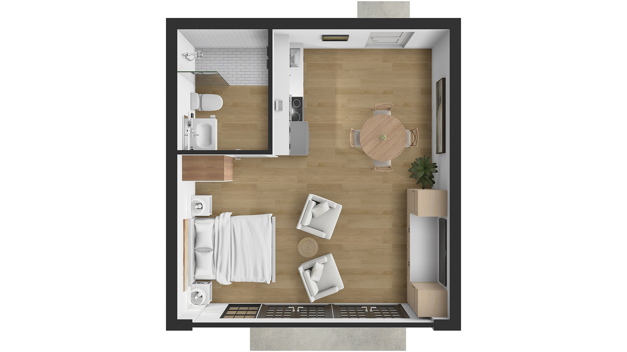 ADU Studio Floor Plan
