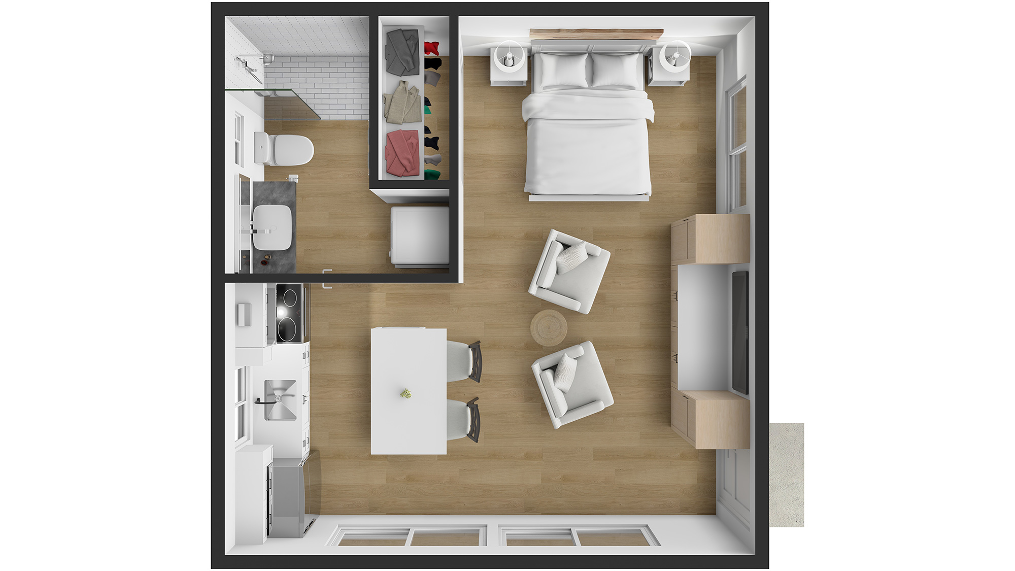 The Terra Studio Floor Plan