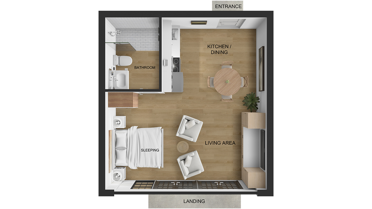 ADU Studio Floor Plan