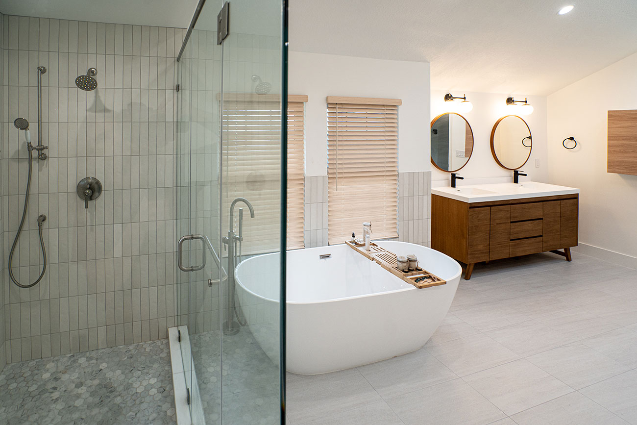 - Oasis Builders, Inc. Carrara Hexagon tile for shower floor