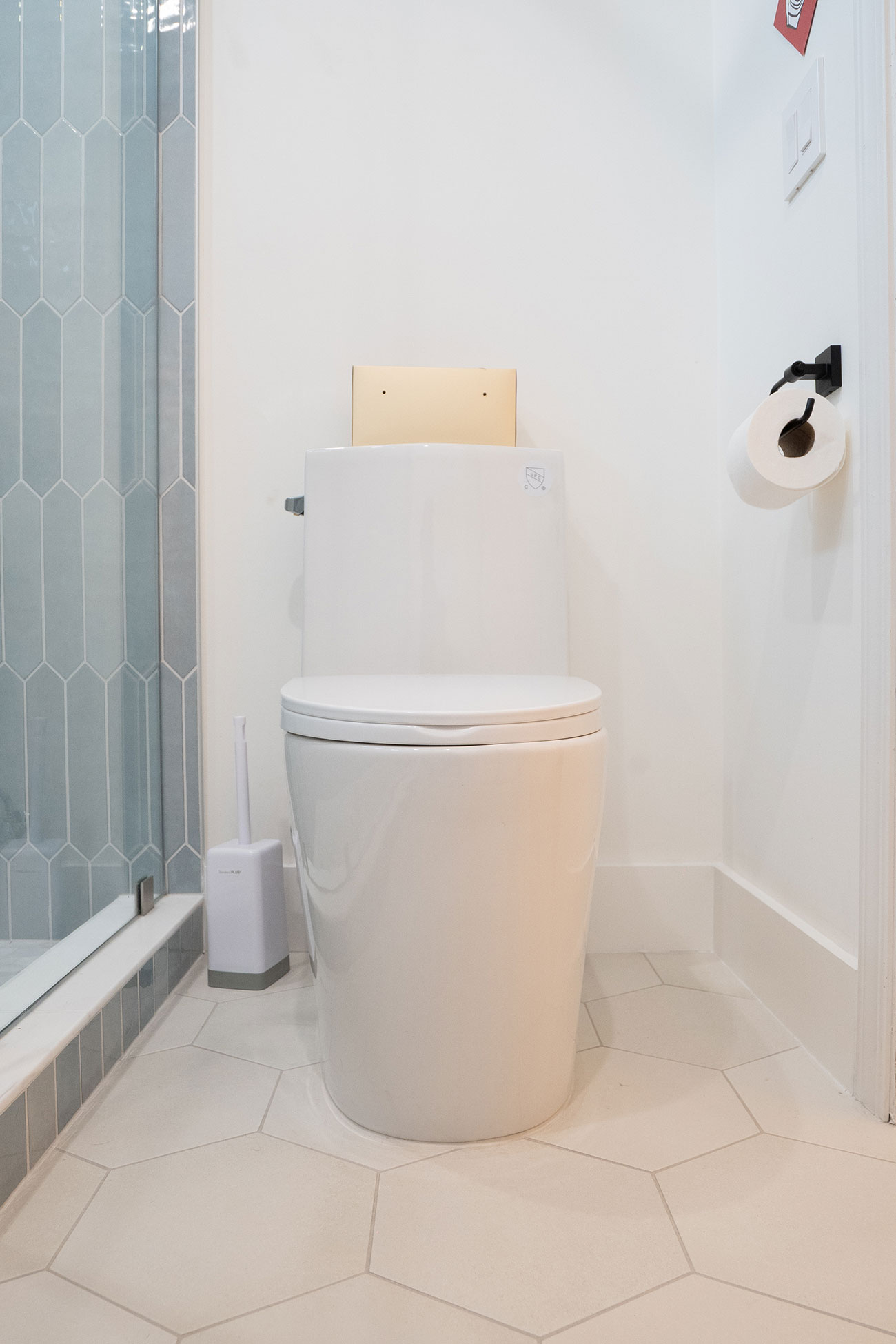 - Oasis Builders, Inc. Carrara Hexagon tile shower floor